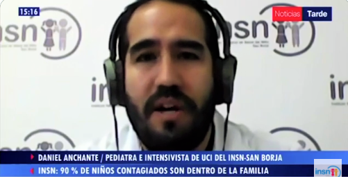 Pediatra UCI del INSN San Borja recordó cuidados a tener en cuenta en menores frente a contagios Covid 19