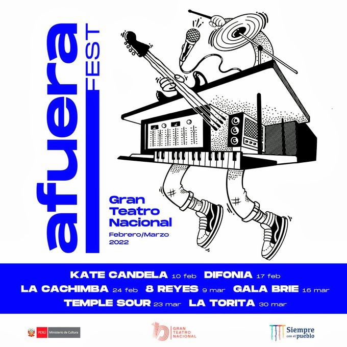 Vuelve el Afuera Fest, festival de música al aire libre, en la terraza del Gran Teatro Nacional