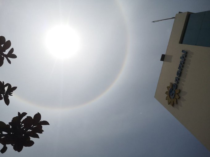 Se registra halo solar en Lima, Trujillo y Barranca