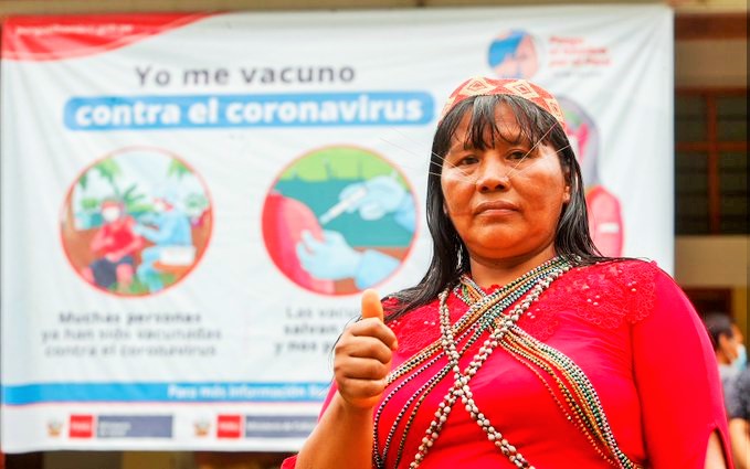 Más del 56% pobladores indígenas amazónicos se vacunaron contra la COVID19