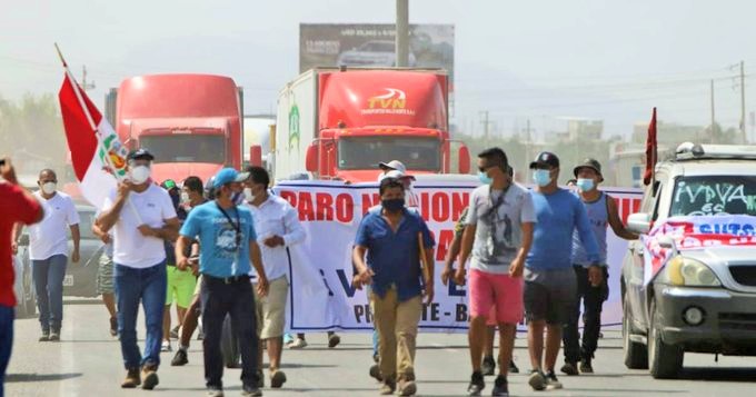 En protesta contra Pedro Castillo, mañana lunes 04 de julio transportistas de todo el Perú inician paro indefinido