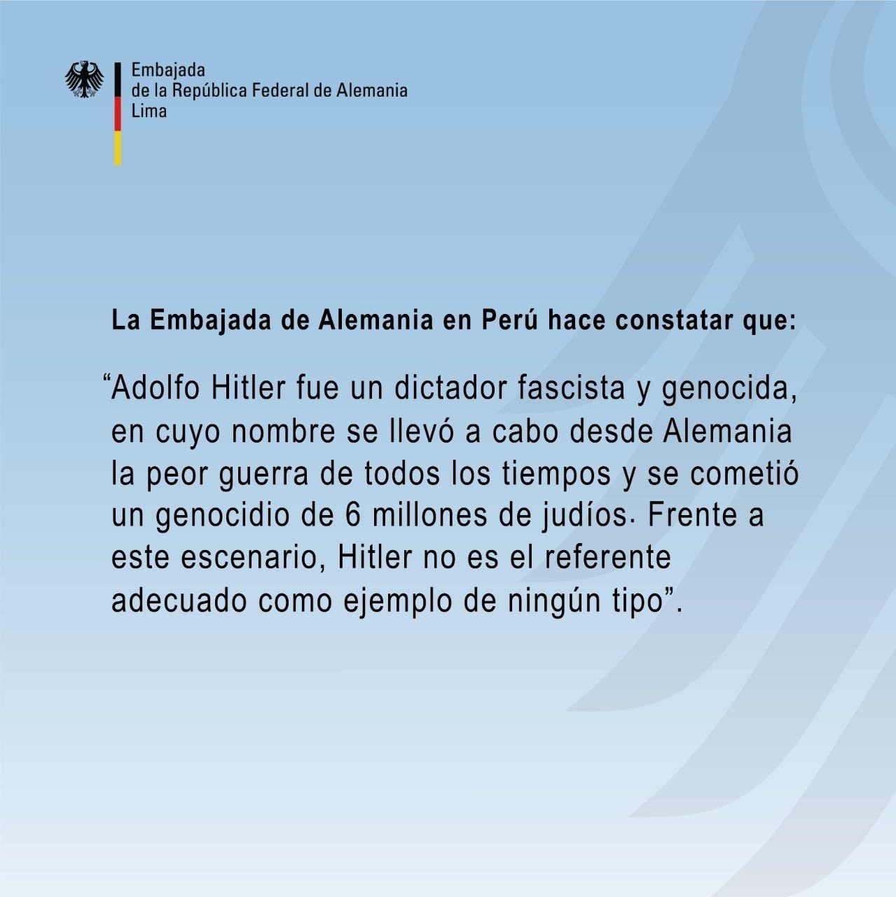 En lamentable declaración en Huancayo, premier Aníbal Torres realza figura de genocida Hitler como ejemplo de desarrollo