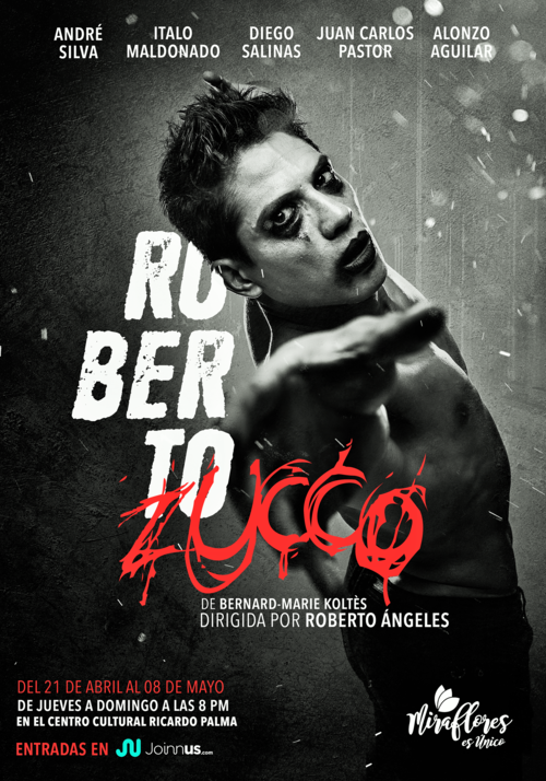 Vuelve a los escenarios “Roberto Zucco” protagonizado por el actor André Silva