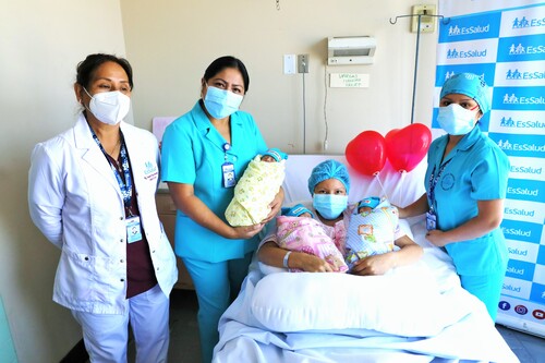 Día de la Madre: Joven mujer da a luz a trillizos nacidos en hospital Rebagliati de EsSalud
