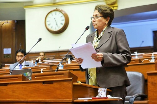 Legisladora Gladys Echaíz demanda que se realicen las pesquisas y se presenten los resultados sobre plan para asesinar a Fiscal de la Nación