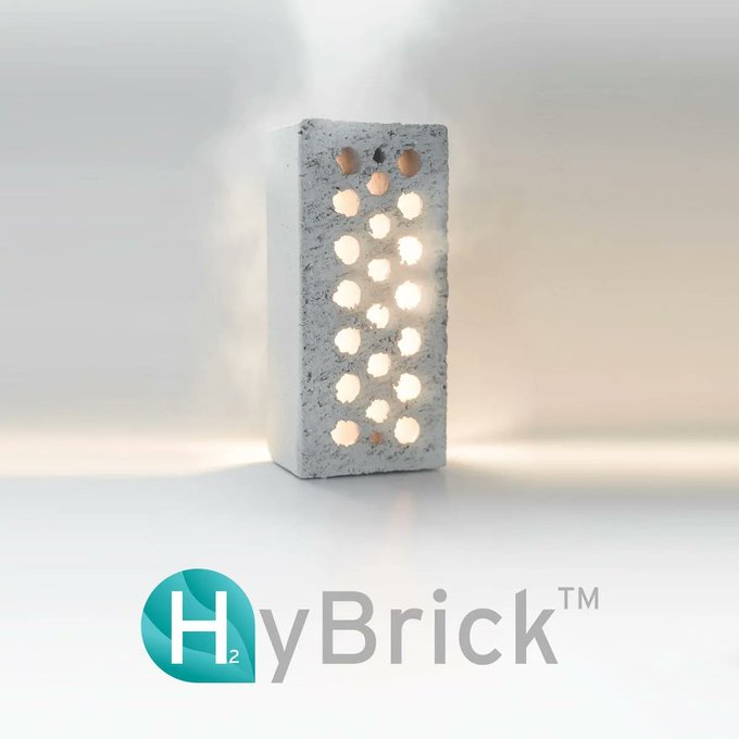 HyBrickTM, el primer ladrillo de arcilla cocida con hidrógeno del mundo