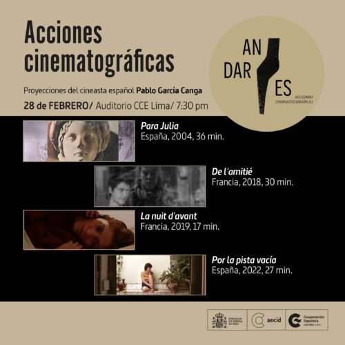 Acciones Cinematográficas: Proyecciones del cineasta español Pablo García Canga