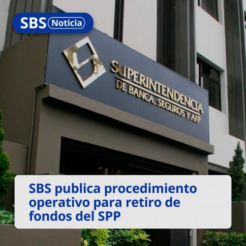 SBS publica procedimiento operativo para retiro de fondos de AFPs
