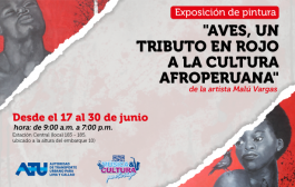 Presentan exposición “Aves, un tributo en rojo a la cultura afroperuana”  🖼️