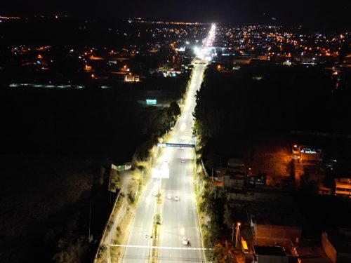 Moderna iluminación led en Quebrada Honda ayudará a reducir los índices de accidentes e inseguridad 💡