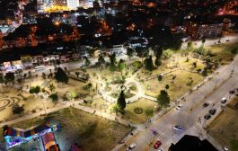 Con Santiago vecinos festejan instalación de sistema de luces led en el parque Grau 💡