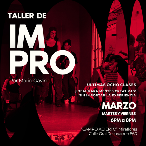 Taller de improvisación para actrices y actores 🔍