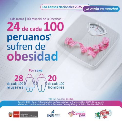 24 de cada 100 peruanos sufren de obesidad 👀