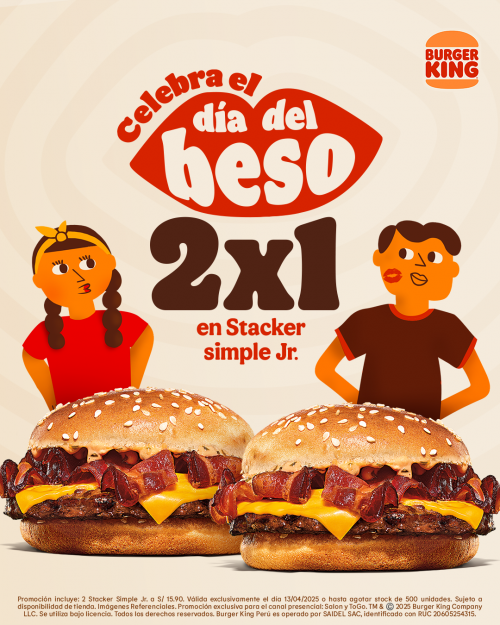 Burger King regresa con más hambre de besos para celebrar el Día Internacional del Beso 😘