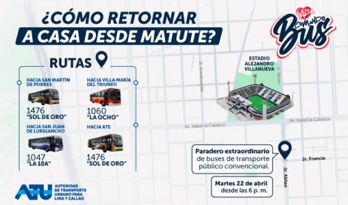 Vuelve el servicio “Salta Comando Bus” para el partido entre Alianza Lima y el Club Atlético Talleres de Argentina