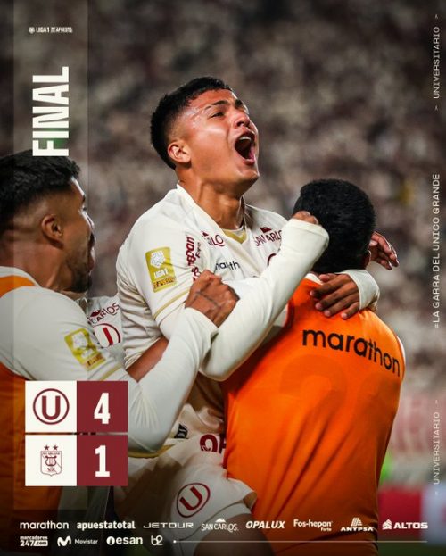 La U aplastó 4-1 a Melgar en el segundo tiempo, jugó ahí en gran forma y se afianzó en el Apertura (videocolumna)