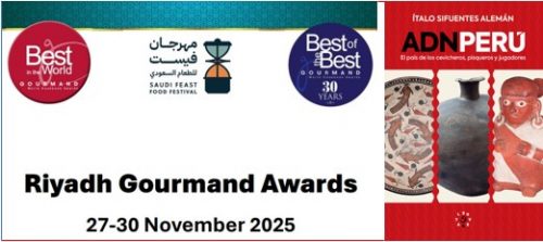 Libro ADN PERÚ finalista en los Premios Gourmand que se entregarán en Arabia Saudita 📖