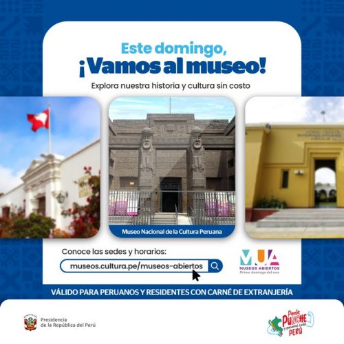 ¡Este domingo más de 50 museos con ingreso gratuito!  🔊