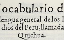 Desde 1560 palabras Pisco y Tacama figuran en el primer diccionario quechua-castellano impreso en España