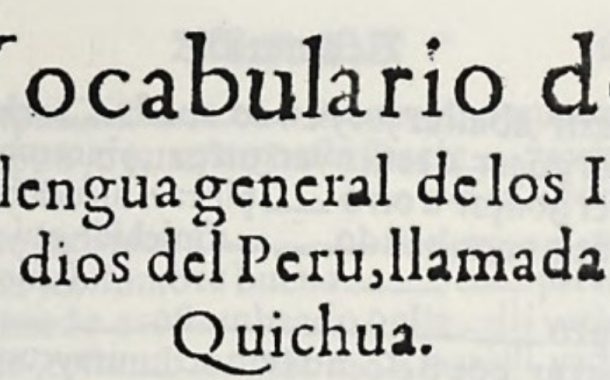 Desde 1560 palabras Pisco y Tacama figuran en el primer diccionario quechua-castellano impreso en España
