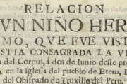 Conozca el expediente Eten de 1649: el milagro documentado llegó al Vaticano