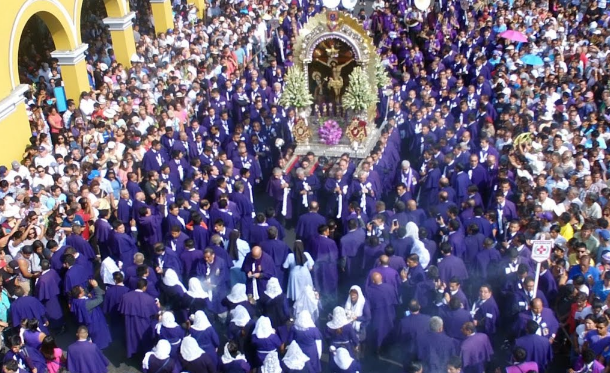 Este sábado 3 de octubre se realizará el primer recorrido de la procesión del Señor de los Milagros👀