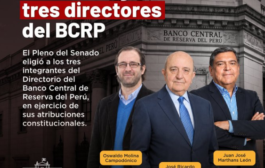¡El BCRP cuenta con tres nuevos directores elegidos por el Senado!🔍