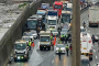 Gran congestión vehícular en Vía de Evitamiento por derrame de combustible📣