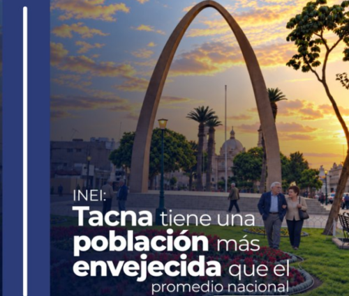 Tacna tiene una población más envejecida que el promedio nacional 👴👵